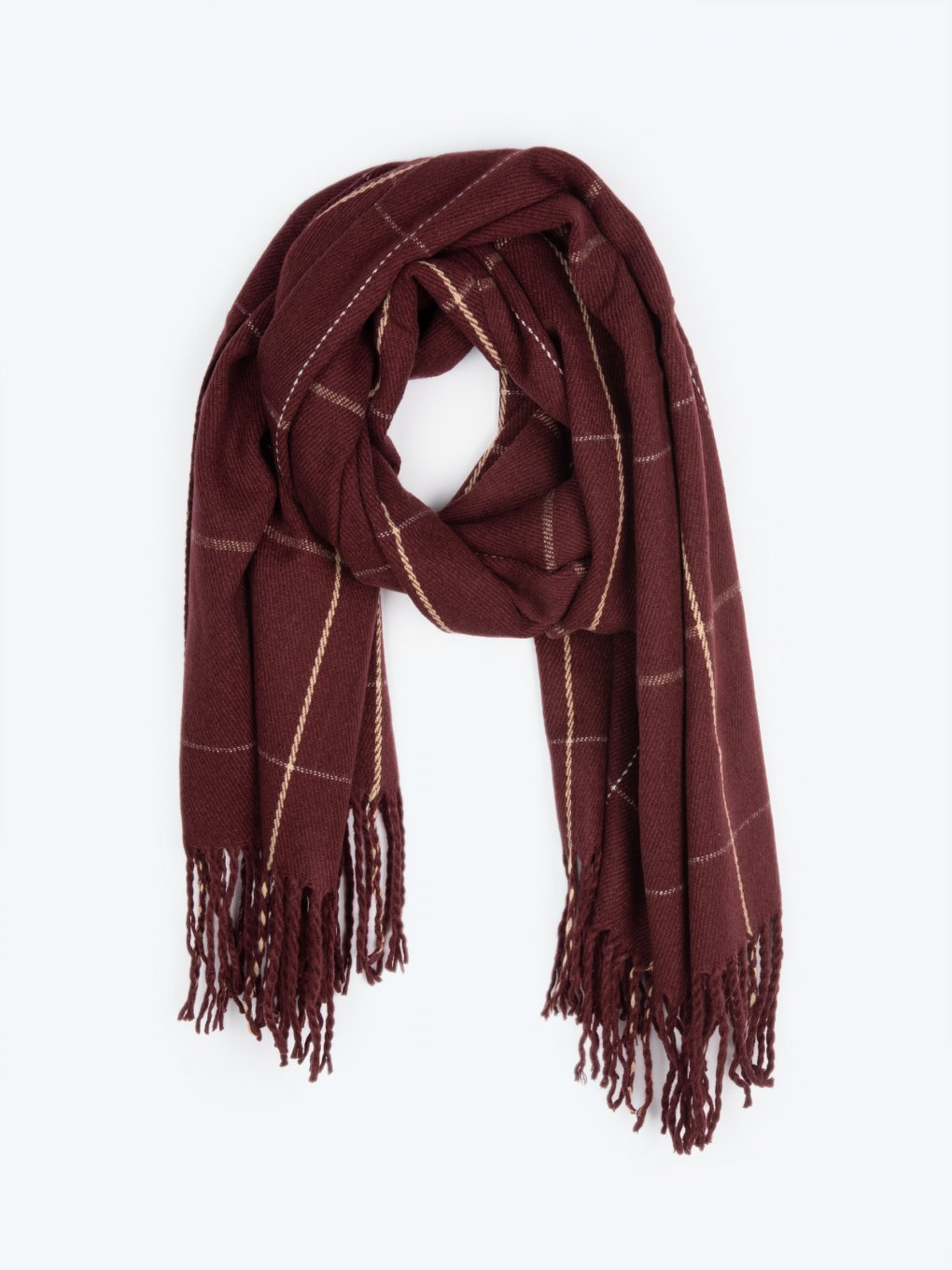 Scarf with tassels