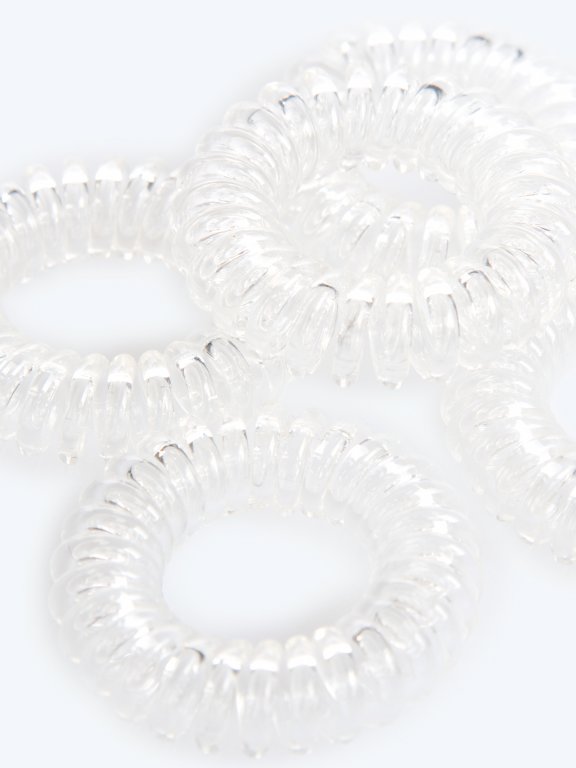 5-pack basic plastic rubber bands