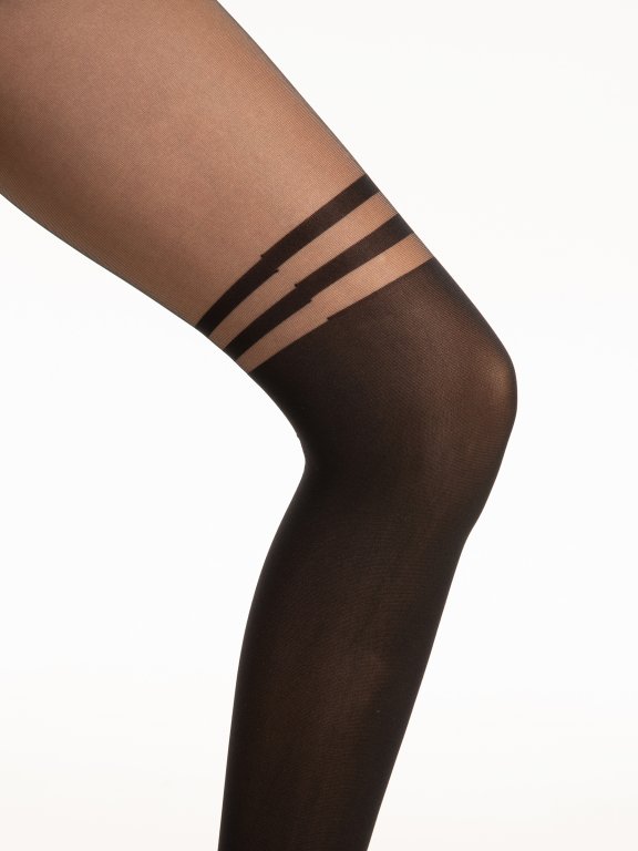 Over the knee effect tights