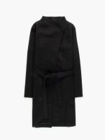 Longline coat with belt