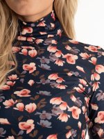Turtleneck with floral print