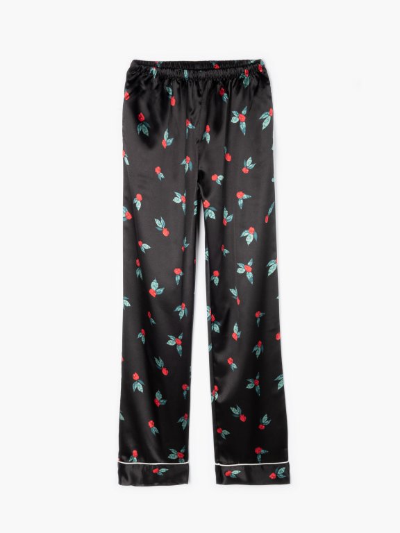 Satin pyjama bottoms