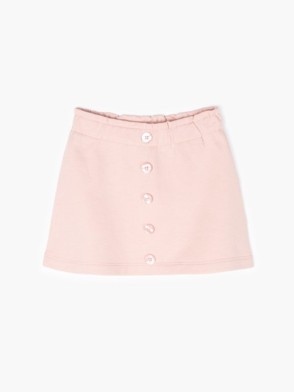 Mini skirt with buttons
