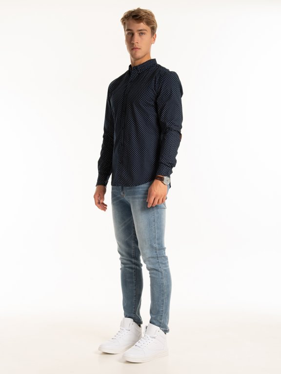Elbow Patch Blazer + Denim Shirt + Ripped Jeans | Elbow patch blazer,  Ripped jeans, Denim shirt