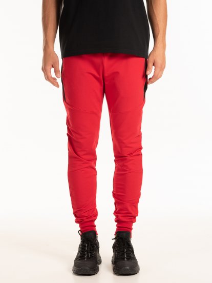 Sweatpants with contrast panels