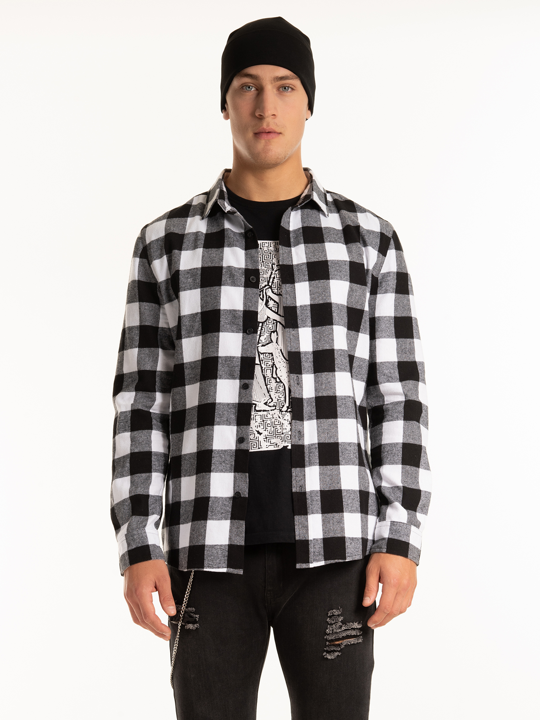 Plaid Slim Fit Flannel Shirt Gate