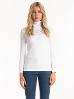 Basic cotton turtleneck t-shirt