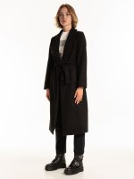 Longline robe coat