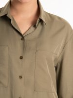 KOLEKCJA PREMIUM: Bluzka z wiskozy o luźnym kroju