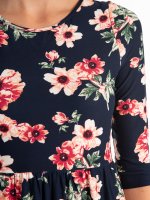 Šaty s kvetinovou potlačou