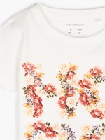 Tričko s kvetinovou potlačou