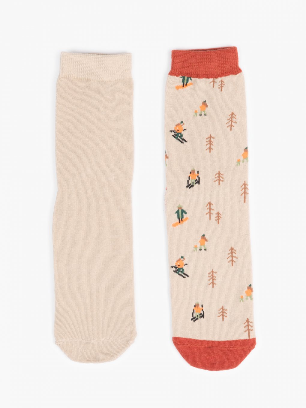 Sada dvoch párov vianočných ponožiek