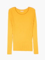 Jednoduchý žebrovaný pulovr