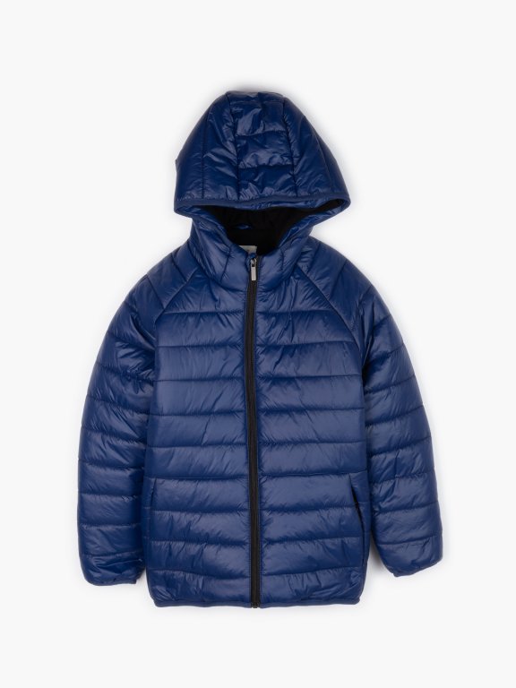 Basic fleece lined padded jacket