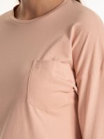 Basic cotton top with chest pocket