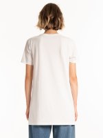 Základné predĺžené tričko z bavlny