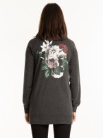 Prolonged sweatshirt with print