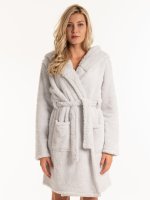 Fleece dressing gown