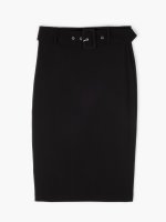 Bodycon skirt with belt