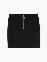 Mini skirt with zipper