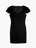 Bodycon dress with ruffled sleeves
