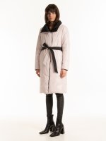 Reversible longline recycled polyester padded coat