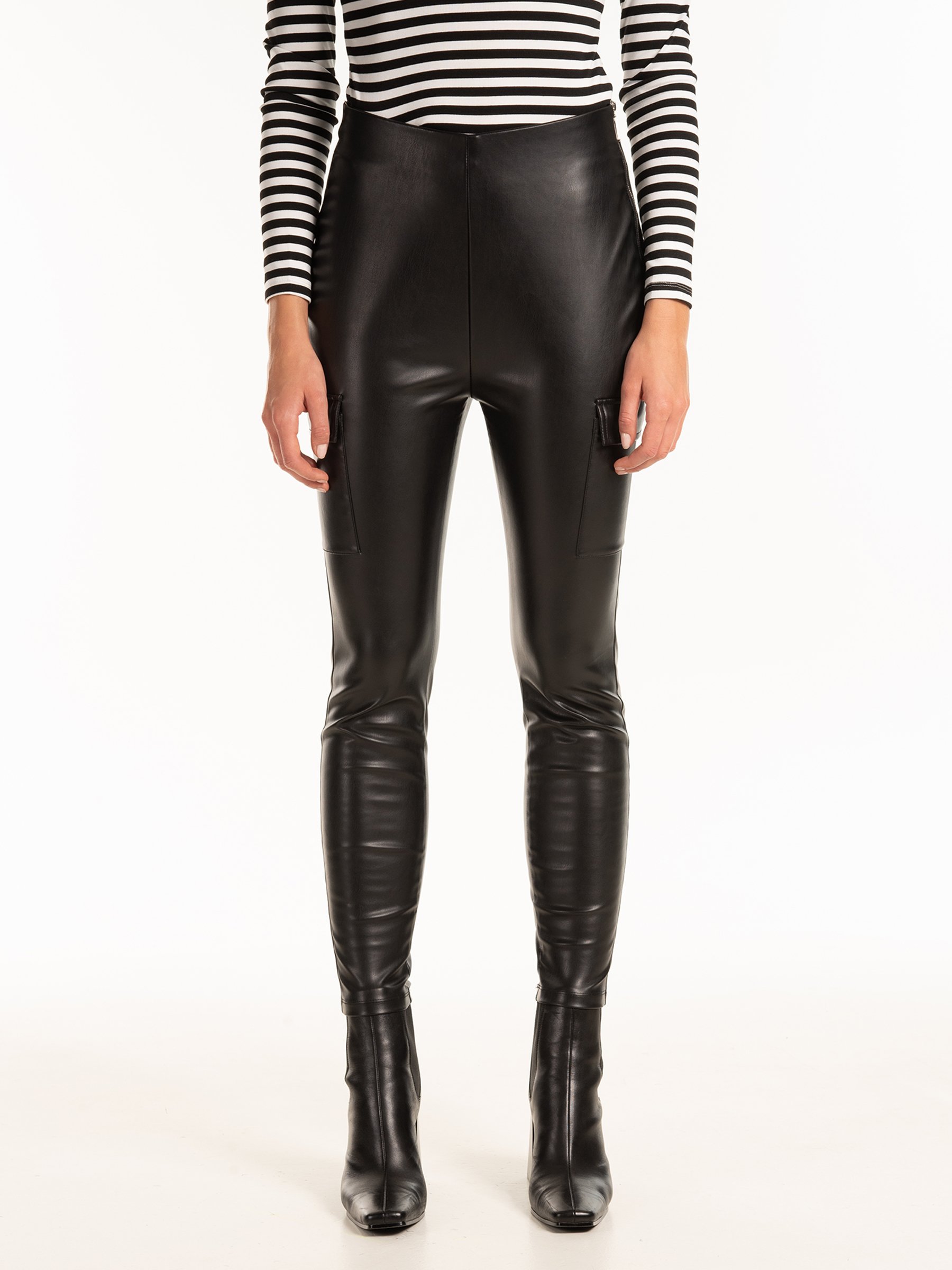 Faux leather cargo trousers  Gaudì