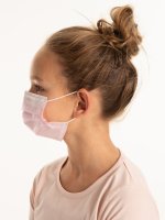 Rózsazín védő maszk gyerekeknek ( 5 db / 8É-12É)