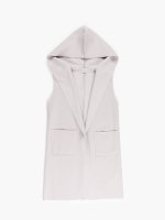 Oversize vest with hood