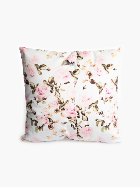 Flower print pillow