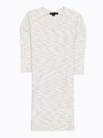 PLAIN KNITTED DRESS WITH SIDE POCKETS