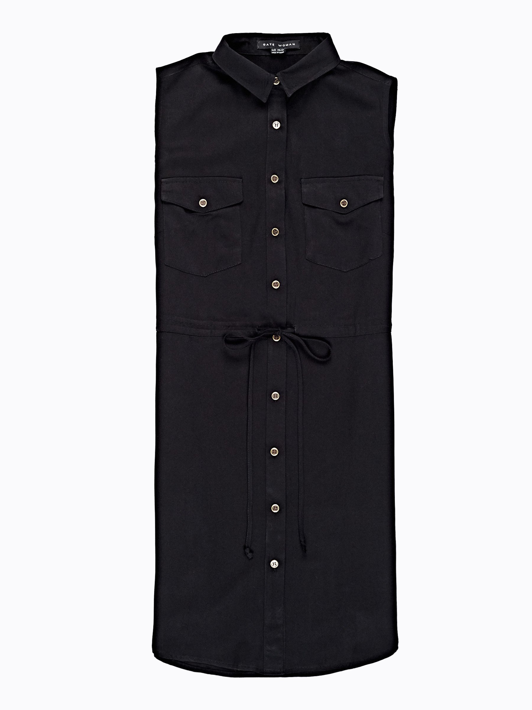 Shirt Dress: Sustainable Viscose Silk Check Long Sleeve Gerd