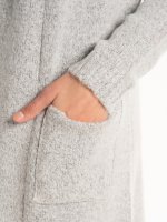 Longline knit blazer