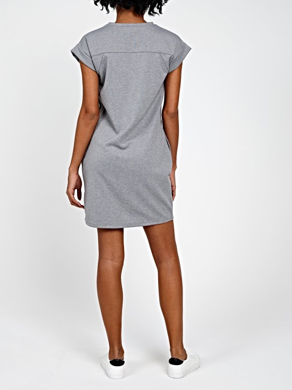 T-SHIRT DRESS WITH SIDE POCKETS