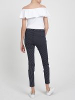 STRIPED SKINNY TROUSERS