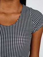PENCIL DRESS IN GINGHAM