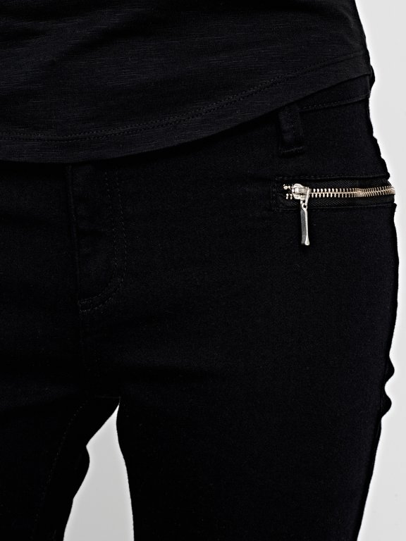 SKINNY TROUSERS WITH ZIPPERS