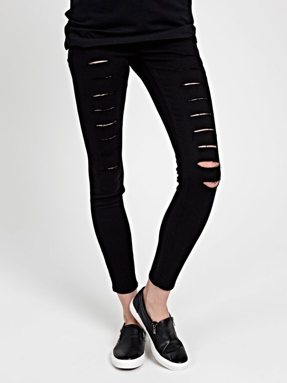 RIPPED SKINNY JEANS