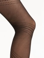Nylon tights with dot pattern