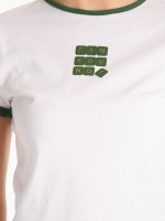 Bavlnené tričko s kontrastným lemom