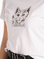 Graphic print cotton t-shirt