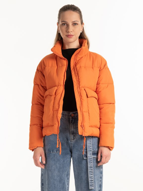 Quilted padded puffer jacket