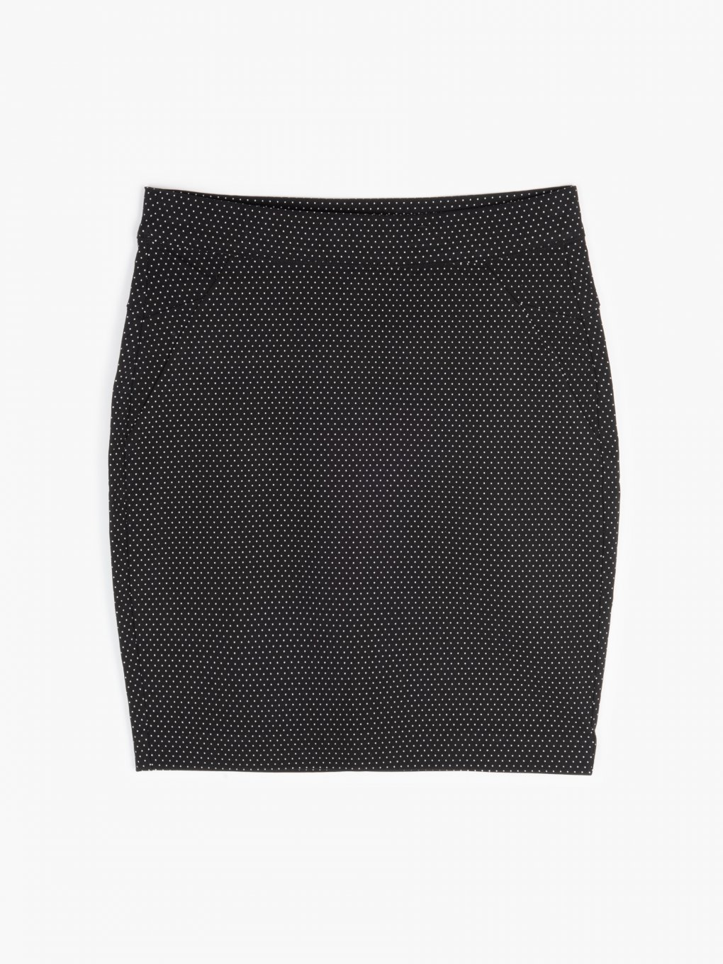 Polka dot print bodycon skirt
