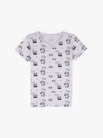 Panda print cotton t-shirt