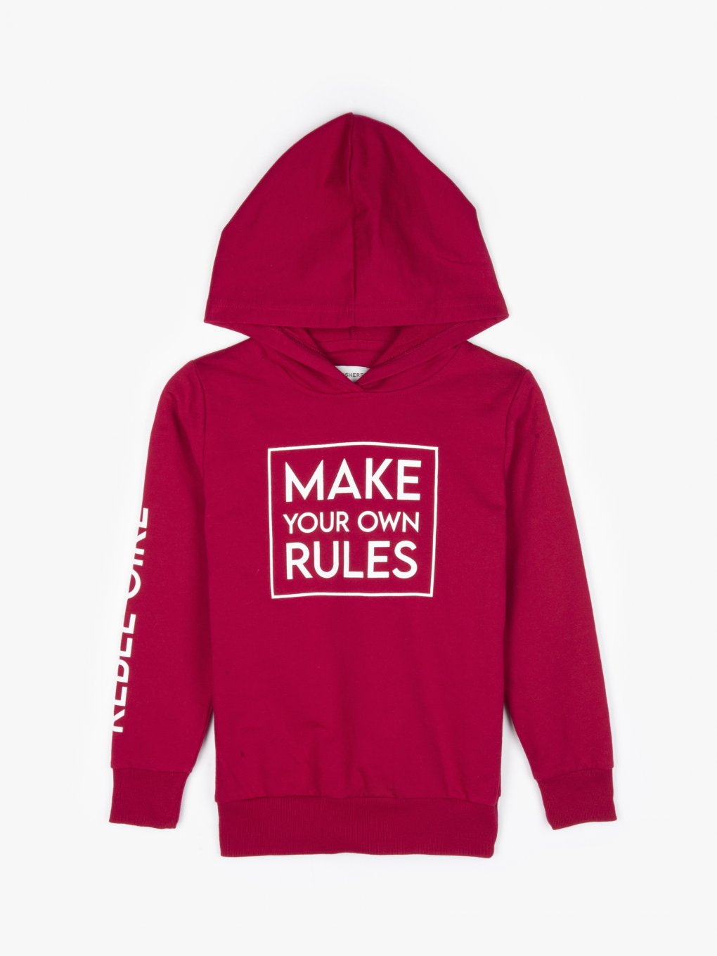 Slogan print hoodie