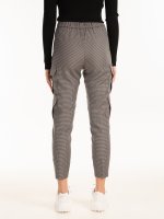 Houndstooth cargo trousers