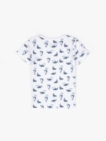 Bavlněné tričko s potiskem žraloci