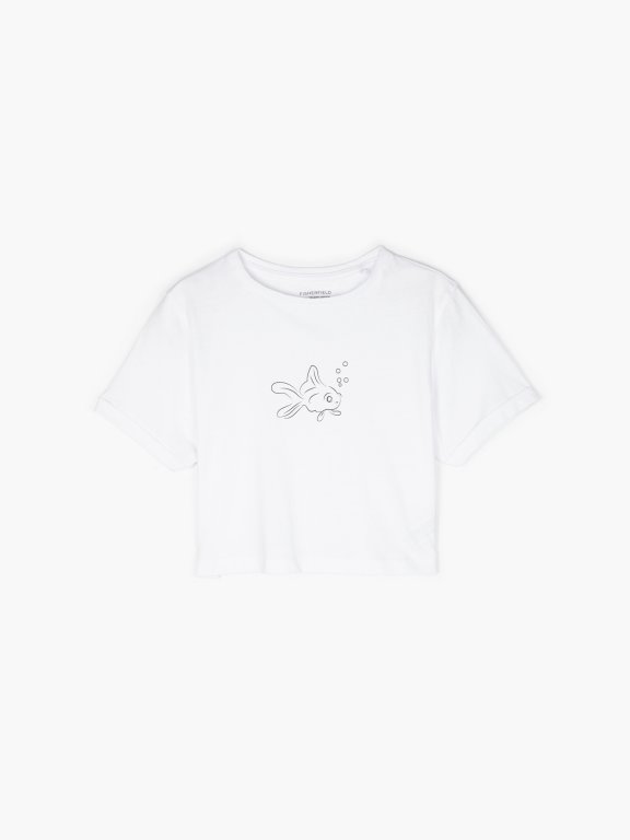 Krátké tričko z organické bavlny