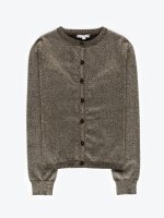 Sweter z metalicznym włóknem