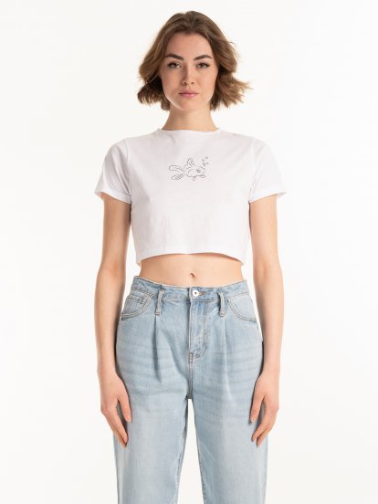 Krátke tričko z organickej bavlny
